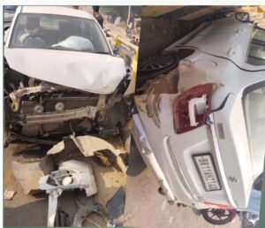 अररिया से बड़ी खबर — गिदडिया रेलवे ओवरब्रिज पर तेज़ रफ़्तार कार हादसा